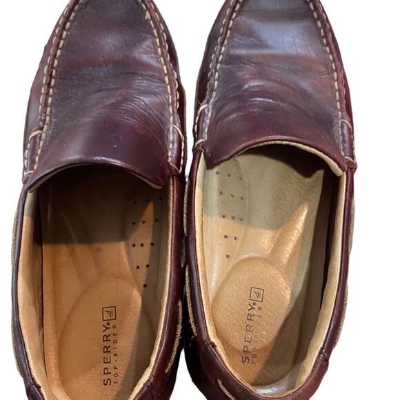 Sperry Top Sider Men Size 9.5 M Leather Driving Loafer Shoe Rubber Sole CH196 main image 8